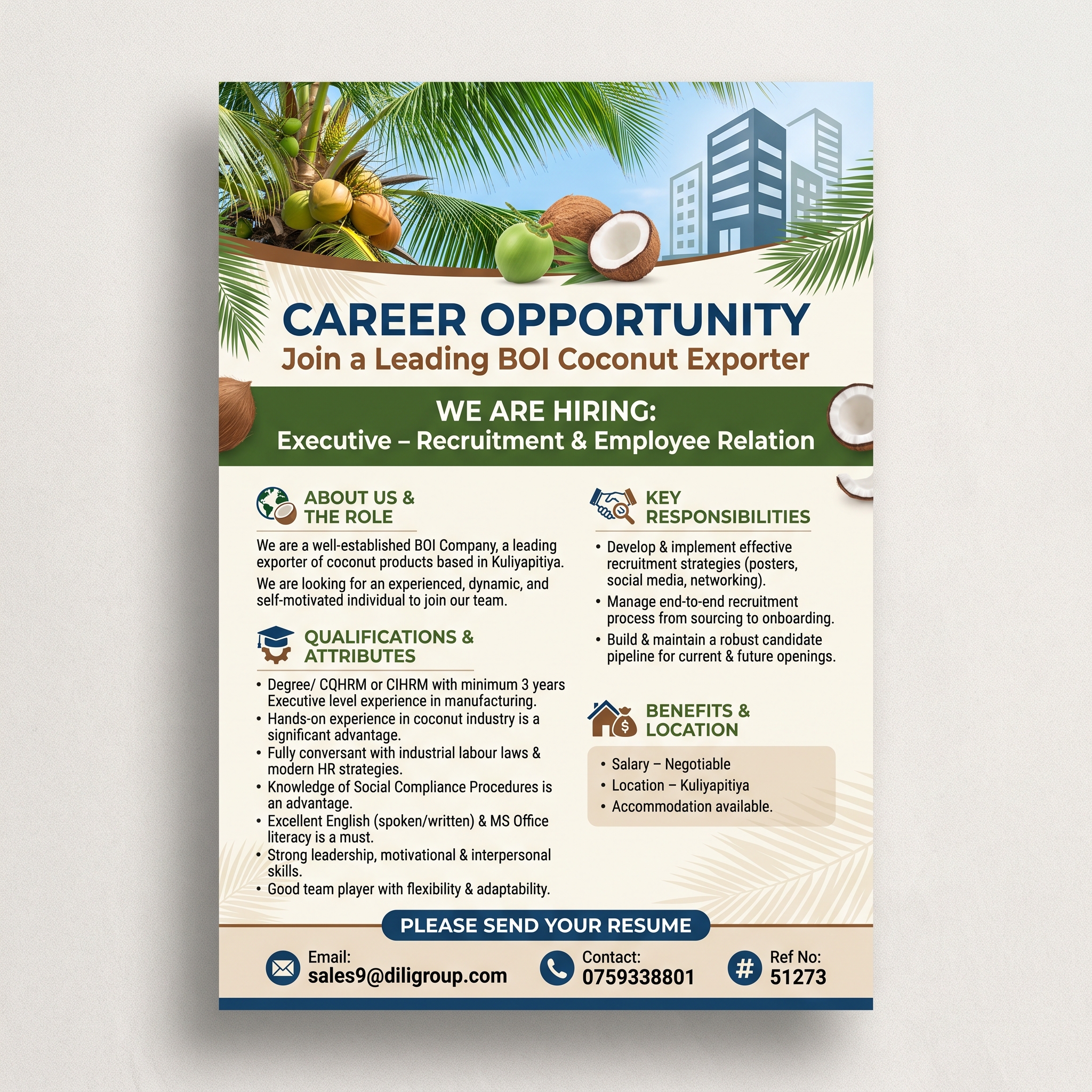 Executive – Recruitment & Employee Relation