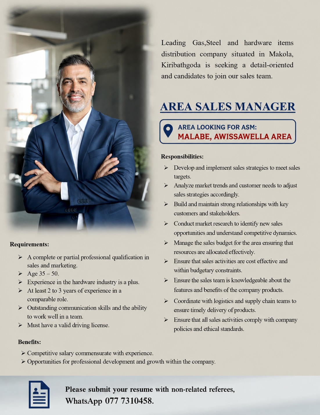 Area Sales Manager job image