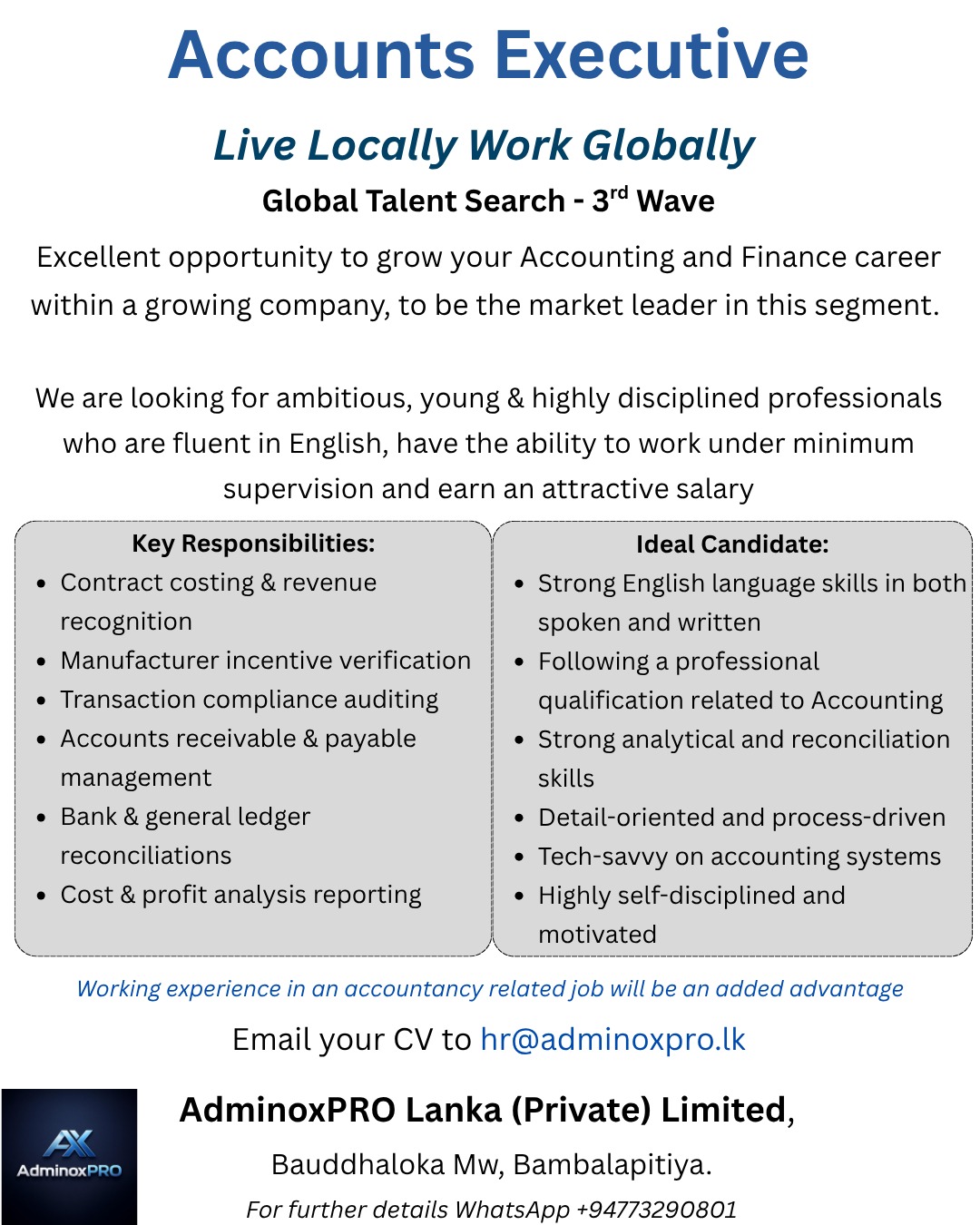 Accounts Executive