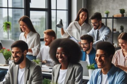 Employees in a office