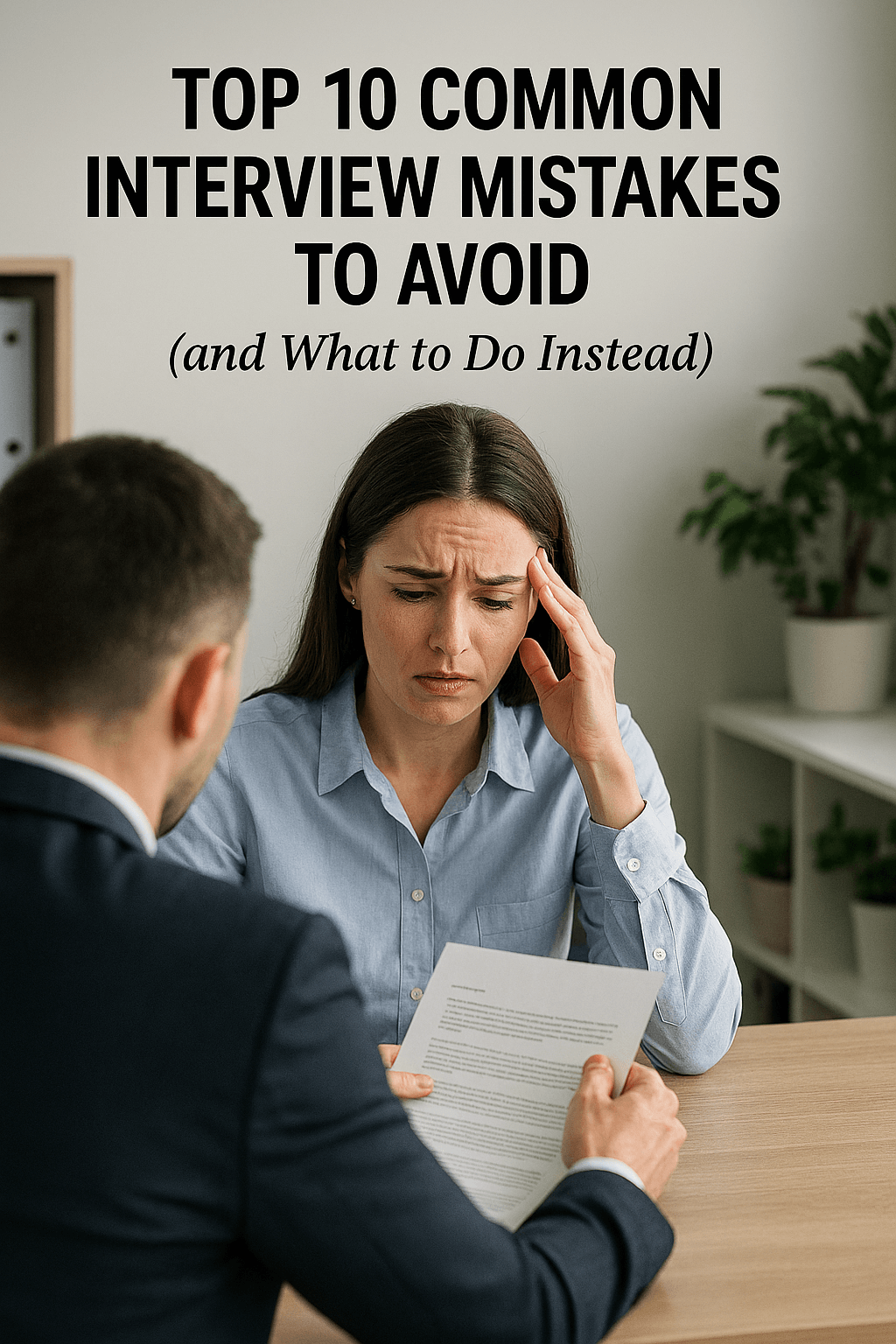 Top 10 Common Interview Mistakes to Avoid and What to Do Instead